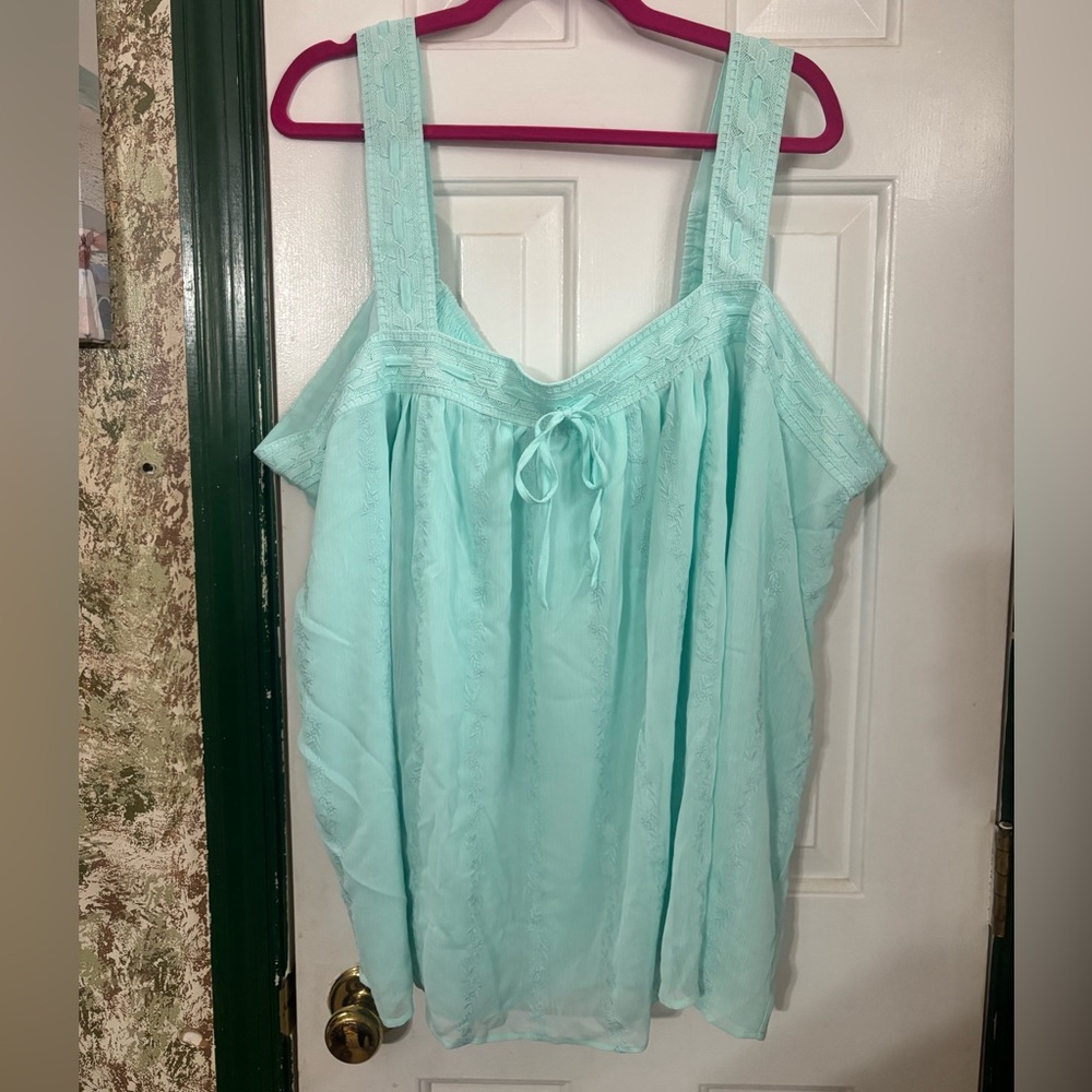 NWT Torrid Aqua Blouse